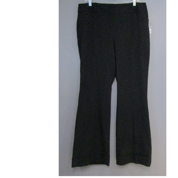 NEW Apt. 9 Ava Black Stretch Dress Pants Size 14 - Picture 1 of 7